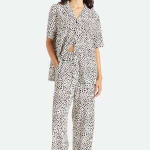 Brixton Black And White Leopard Top